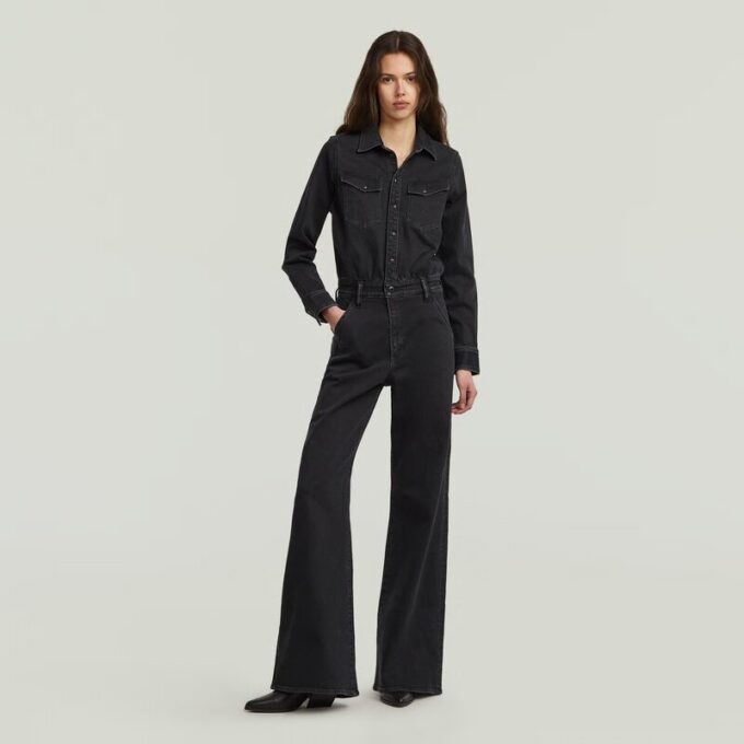 Western Jumpsuit med vida ben Western Jumpsuit med vida ben